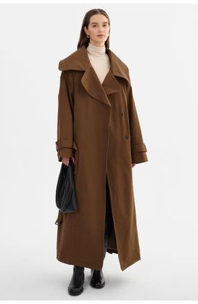 LaMarque Josephine | Oversized Trench Coat in Brown at Nordstrom, Size Xx-Small