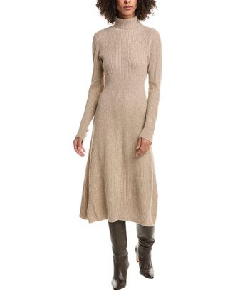 Derek Lam Diana Turtleneck Wool Sweaterdress