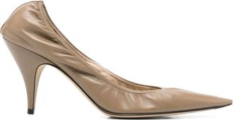 The Row 100mm Liisa pumps - women - Calf Leather/Rubber/Calf Leather/Calf Leather - 40 - Green