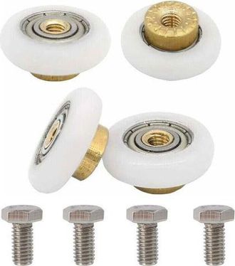 OEM Juego De 4 Rodillos De Repuesto Para Puerta De Ducha, 19 Mm De Di&aacute;metro