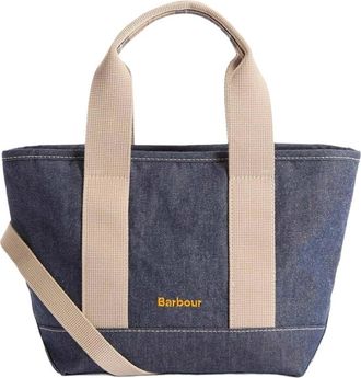 Barbour Mini Mya Denim Tote Bag - Dames - Shoppers - Blauw - ONE Size - Denim - Tassen