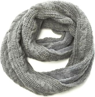 Nirvanna Designs Trinitas Lined Infinity Scarf in Ash at Nordstrom