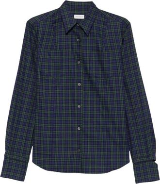Dries Van Noten Camicia a quadri scozzesi con bottoni - - Blouses & Shirts - Donna - Multicolore - S