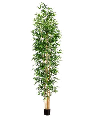 Nearly Natural 11ft Artificial Bamboo Tree with Real Bamboo Trunks