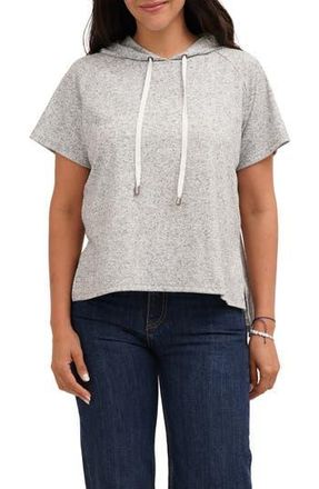 Cyrus Short Sleeve Pullover Hoodie in Midnight/Black at Nordstrom Rack, Size X-Large