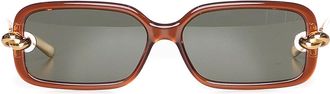 Bottega Veneta Knot Rectangular Sunglasses