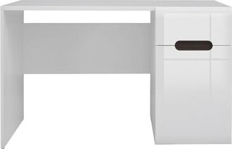 Petits Meubles Escritorio 1 caj&oacute;n 1 puerta lacado paneles de mdf blanco