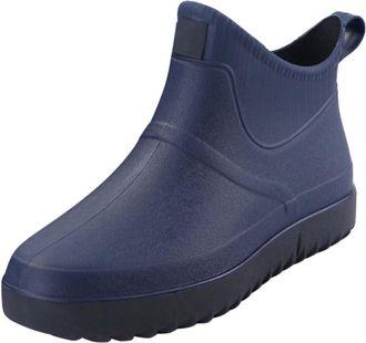 Generic Short Rain Boots for Men, Waterproof Ankle Boot Men, Casual Shoes Slip On Outdoor Boots Slip-Resistant Walking Boot Flat Bottom Trekking Shoe Classica