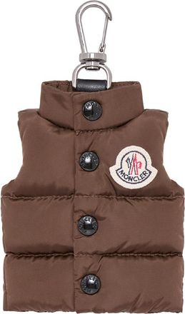 Moncler Moncler Down Vest Shape Key Ring, Men, Brown, Size: One Size