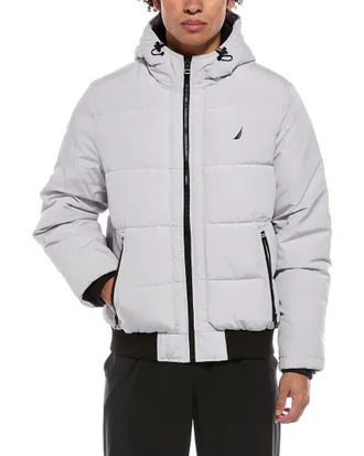 Nautica Mix-Quilted Bomber Jacket