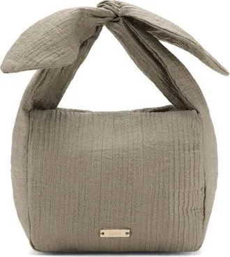Mango Heidi Knotted Top Handle Bag in Medium Grey at Nordstrom