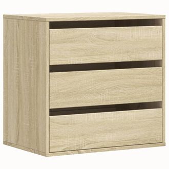 Berkfield Home Corner Chest of Drawers Sonoma Oak 60x41x58 cm Engineered Wood in Brown | Size: 60 x 41 x 58 cm