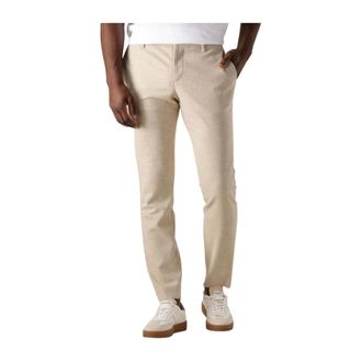 Alberto Alberto, Broeken, Heren, Beige, W36 L32, Stijlvolle zandkleurige pantalons voor heren