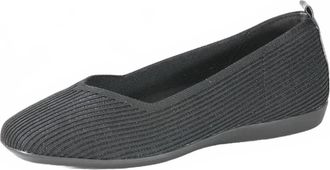 Bussola Womens Valda Knit Ballet Flat In Nero