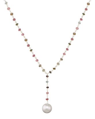 Liv Oliver 18K Plated Tourmaline Necklace