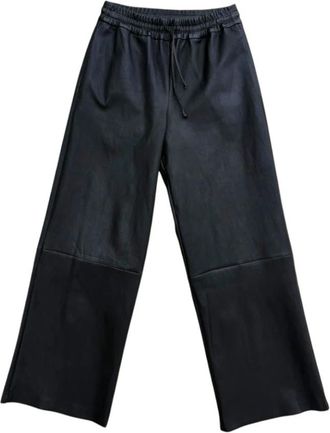 Arma Blair Stretch Plonge - Dames - Leren Broeken - Zwart - S - Leer - Broeken