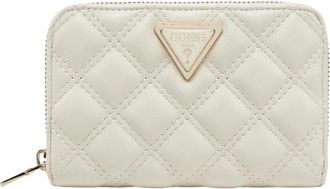 Guess Giully Portemonnee - Dames - Portefeuilles - Wit - ONE Size - Leer - Accessoires