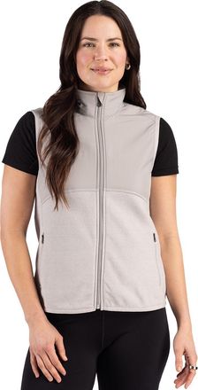 Cutter & Buck Hunts Point Recycled Fleece Womens Hybrid Full Zip Vest