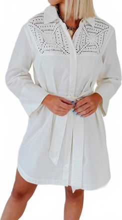 Cleobella Senara Mini Dress In Clean Ivory