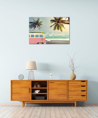 Queence Acrylglasbild »Enka« Fahrzeuge Himmel Italien Meer Meer Bilder Spanien Sport Strand 1 Stk. tlg. Fine Art-Print in Galeriequalität