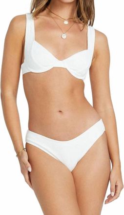 Billabong Salt And Sol Bondi Bikini Bottom In Salt Crystal