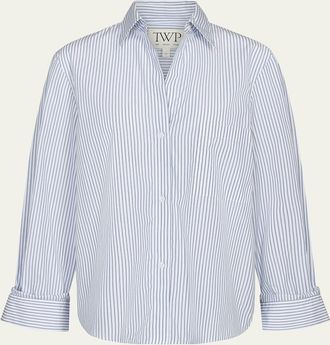 TWP Next Morning Striped Button-Front Shirt