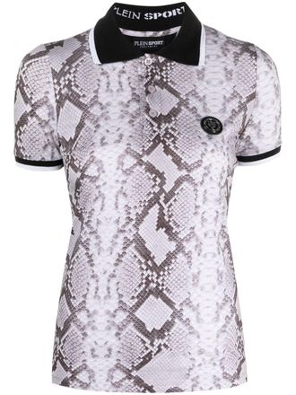 Plein Sport Top met slangenprint - Grijs