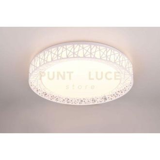Reality Reality Leuchten - cluster plafoniera a led 40W 4300lm, 2700 - 6500K bordo lavorato bianco con telecomando multifunzione d. 48CM dimmerabile