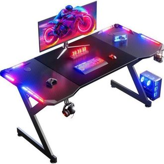 OEM Bureau Gaming - Hlonone - Hlonone Led Mesa Gaming - 160x60 Cm - Ergon&oacute;mico - Rgb
