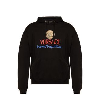 Versace Logo Hooded Sweatshirt