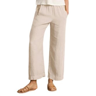 Velvet Lola Linen Pant In Cobble