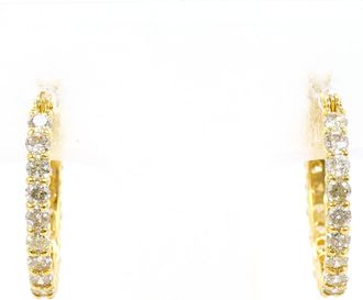 C&A Unbranded (18K) Hoop Earrings (Pre-Owned)
