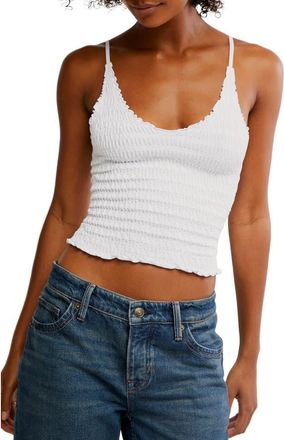 Free People Pucker Up Seamless Camisole in Ivory at Nordstrom Rack, Size X-Large