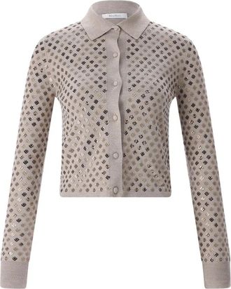 Max Mara Cardigans - Dames - Vesten - Bruin - S - Wol - Truien & Vesten
