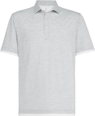 Brunello Cucinelli Polo with shirt collar in Off-White at Nordstrom, Size Xxx-Large Eu