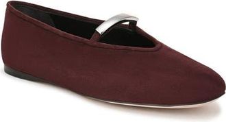 Favorite Daughter Maddie Mary Jane Ballet Flat in Wine Suede at Nordstrom, Size 5.5
