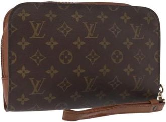 Louis Vuitton Pre-owned Clutches, female, Brown, Size: ONE SIZE Pre-owned Canvas Clutch