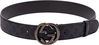 Gucci Interlocking G belt - men - Canvas - 100 - Black