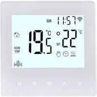 OEM Tuya Smart Temperature Controller App Pulsera Blanca 16a Colecci&oacute;n De Construcci&oacute;n Wifi