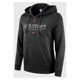 Nike Las Vegas Aces Club Nike Womens WNBA Pullover Hoodie in Black | II0584-010