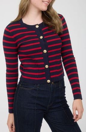 Blu Pepper Stripe Cardigan in Navy at Nordstrom Rack, Size Medium