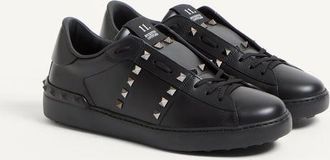 Valentino Garavani Sneaker Rockstud Untitled In Vitello Uomo NERO 39.5