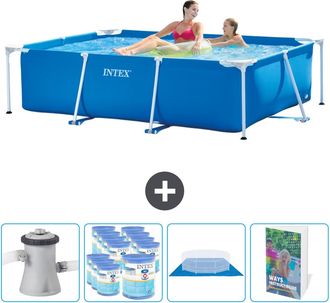 Intex Piscina Con Estructura Rectangular - 220x150x60 Cm - 7-piezas Scb119
