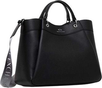 A|X Armani Exchange Grote Shopper Tote - Dames - Shoppers - Zwart - ONE Size - Leer - Tassen