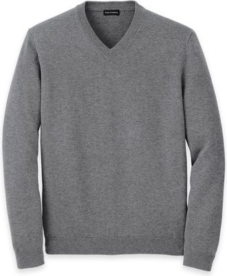 Paul Fredrick Supima Cotton V-neck Sweater