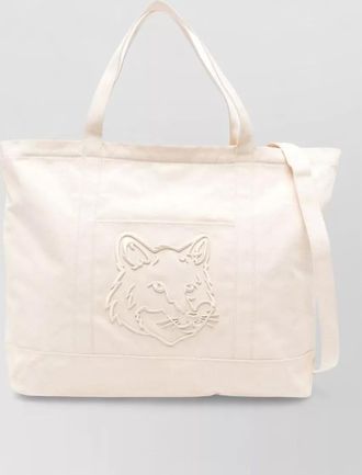 Maison Kitsun&eacute; canvas tote bag