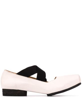 Uma Wang strappy heeled ballerina shoes - Neutrals