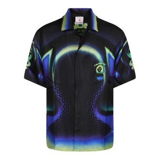 Casablanca Short Sleeve Shirts, male, Multicolor, Size: S Short Sleeve Shirts