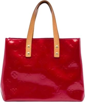 Louis Vuitton Tweedehands leren Louis Vuitton tassen - Dames - Vintage Handtas - Rood - ONE Size - Vintage