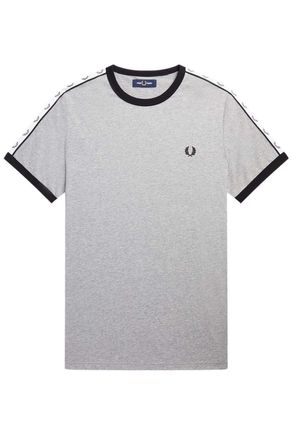 Fred Perry Heren Taped Ringer T-shirt Steel Marl